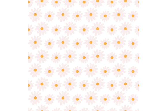 Daisy Flowers Pattern for Branding and Design