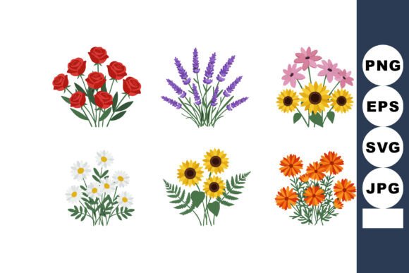 Floral Graphics for Vibrant Branding