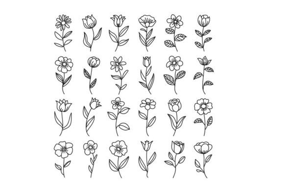 Flower Graphics for Digital Selling