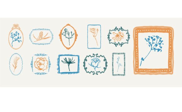 Flowers Stamps: A Versatile Graphic Asset for Creative Projects