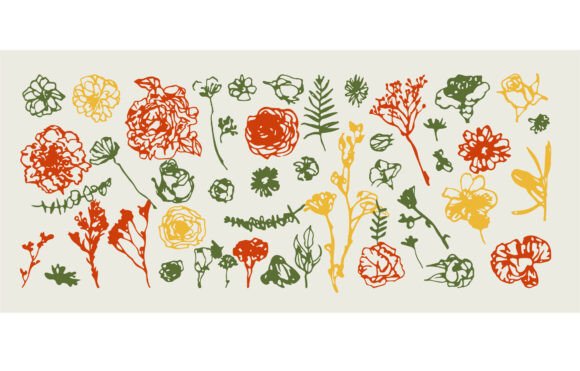 Flowers Whimsical Graphics for Digital Sellers