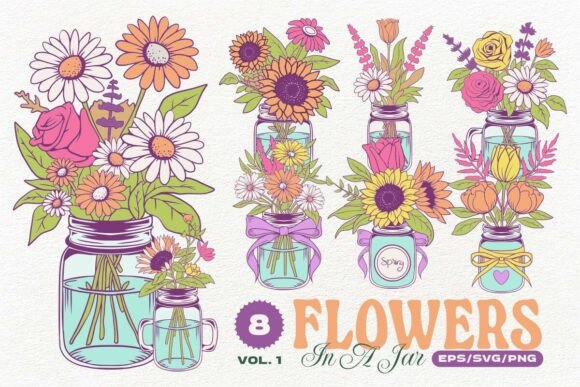 Spring Flowers in a Jar Vol. 1