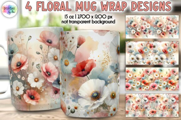 Spring Flowers Mug Wrap