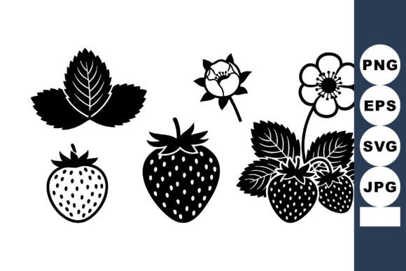 Strawberry Graphic for Branding and Design