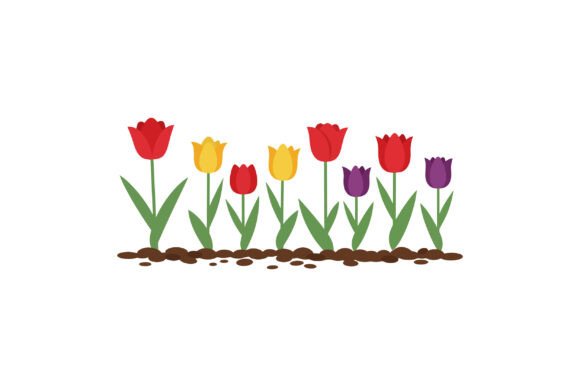 Tulip Flowers Graphics for Crafting
