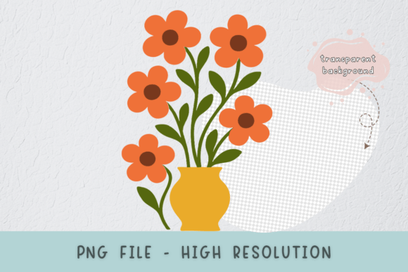 Vibrant Abstract Summer Flowers Graphics